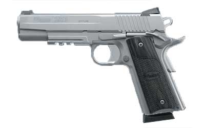 SIG 1911R 45ACP 5" 8RD STS FNS BLK