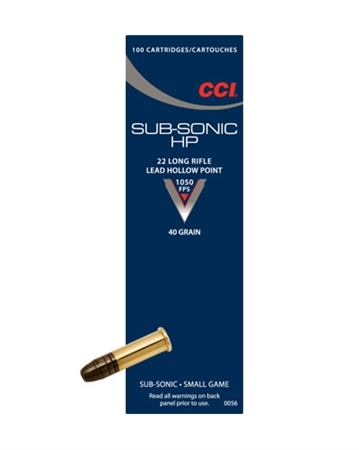 Subsonic CCI 40grs LHP
