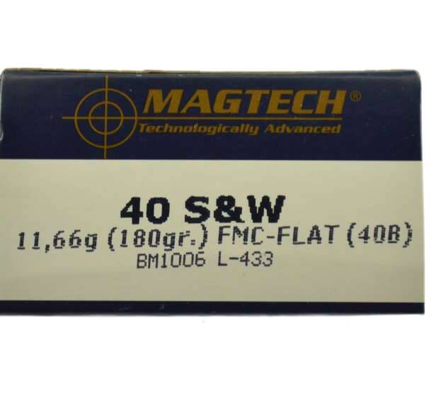 40 S&W Magtech 180gr. FMC-FLAT