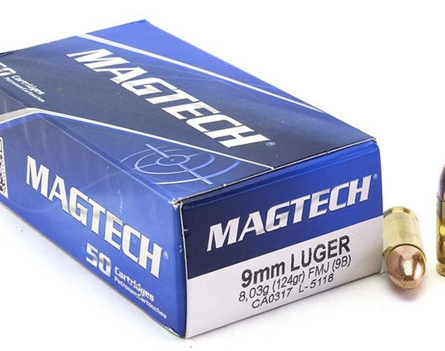 9mm MagTech FMJ 124gr. 1000RD